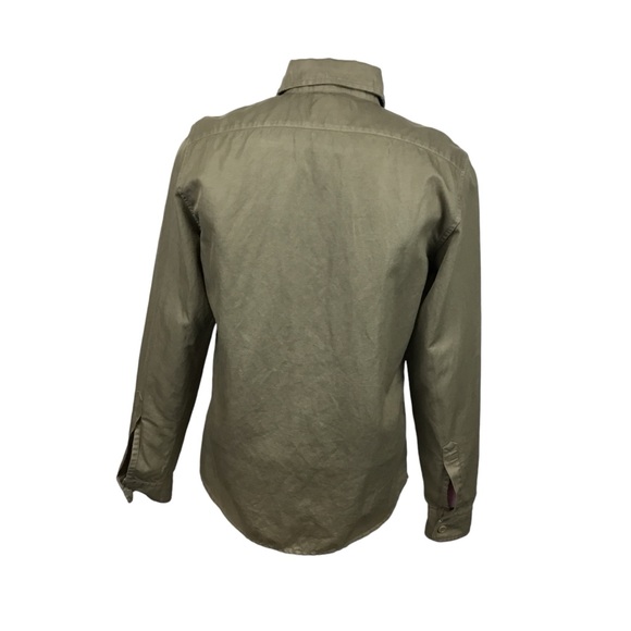 ASPESI ATA Patch Pocket Cotton Linen Button Shirt - Picture 3 of 8